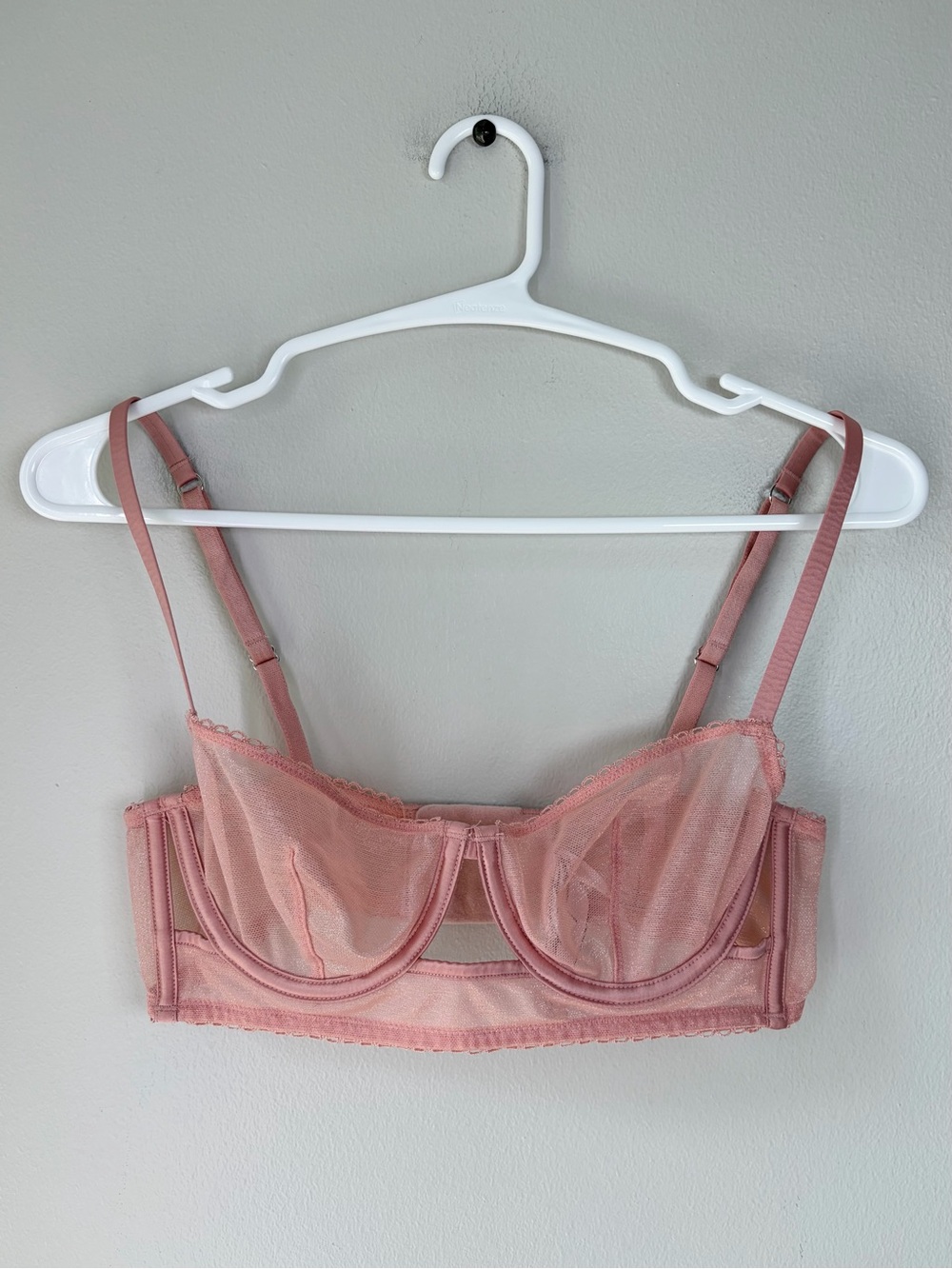Victoria’s Secret 34B Dusty Pink Shimmer Unlined Balconette Bra